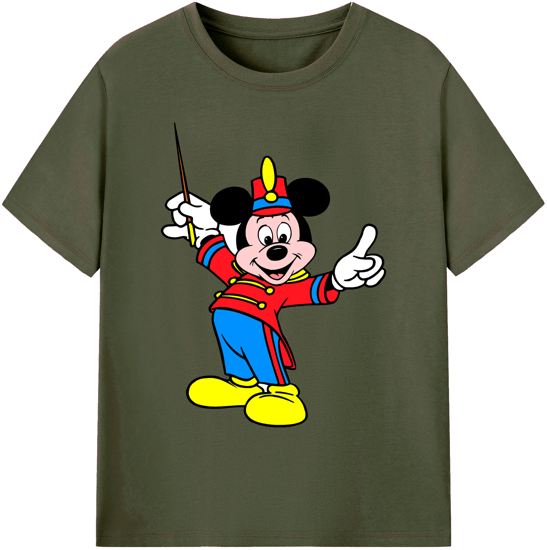 ミッキーマウス Mickey Mouse 綿100％ メンズ半袖Tシャツ｜肌触りやわらか＆通気性